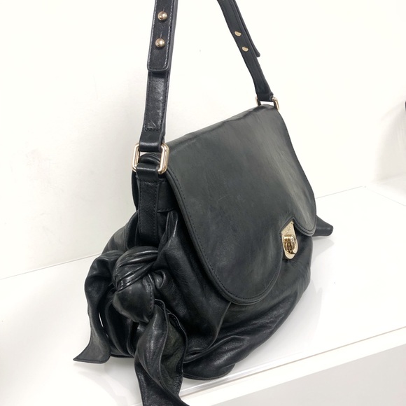 ZAC POSEN Leather Bow Bag - Picture 5 of 6